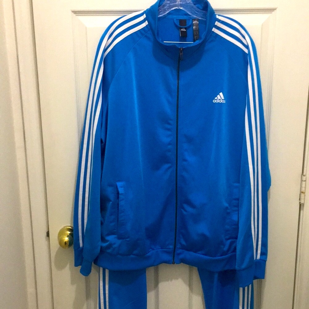 Adidas Blue Bird Tracksuit sweatsuit warmup jump jogging leisure jacket pants - Picture 1 of 10